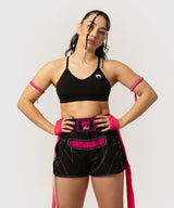Venum Muay Thai Shorts x Dua - Zwart/Fuchsia Roze