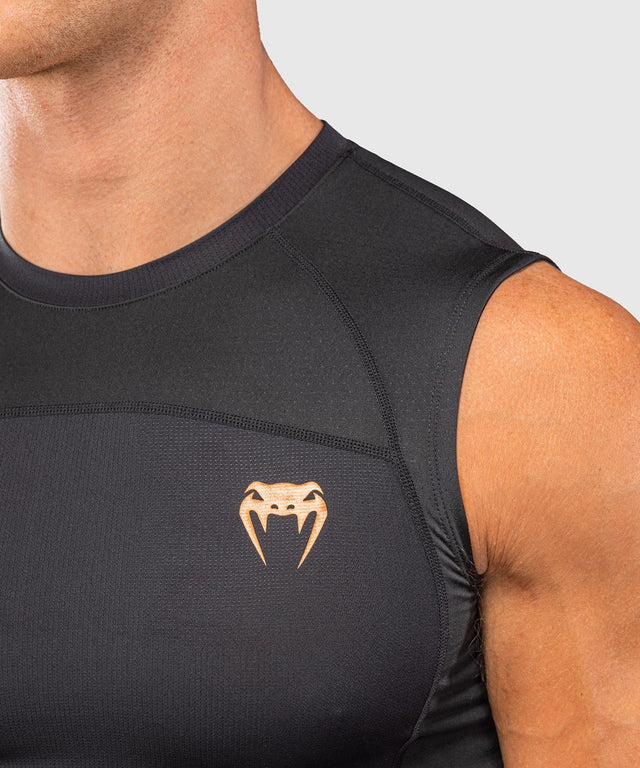 Venum Rashguard G-Fit Revolution Ärmelloses – Schwarz/Kupfer