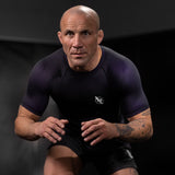 Hayabusa Rashguard Fusion Korte Mouwen - Zwart/Paars