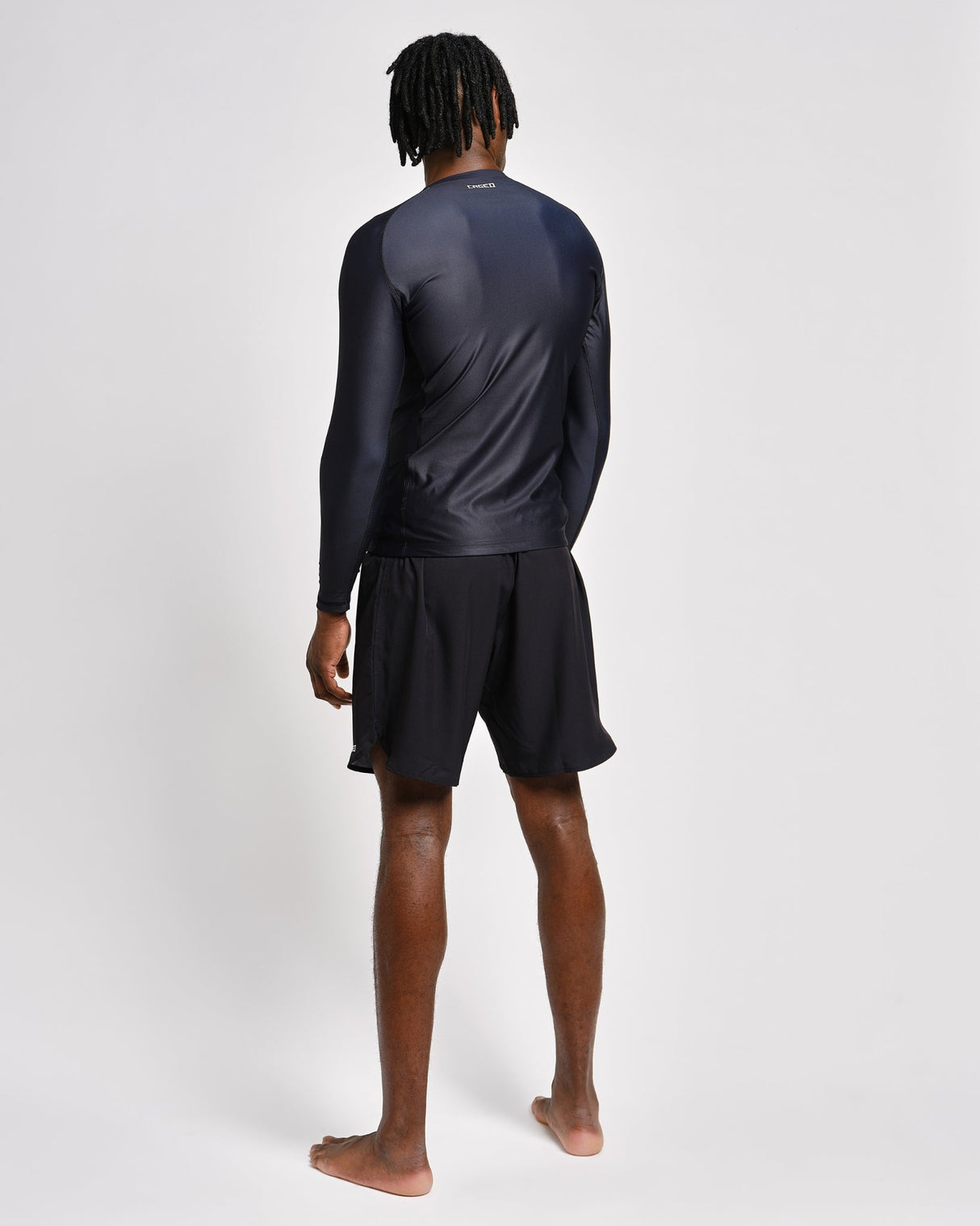 Caged Rashguard Tactical Lange Mouwen - Zwart