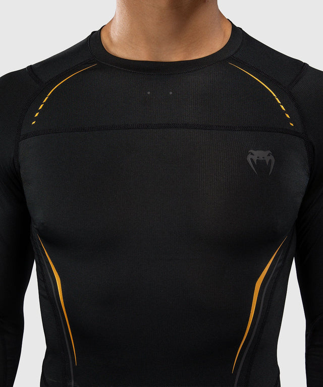 Rashguard Venum G-Core Maniche Lunghe – Nero/Oro