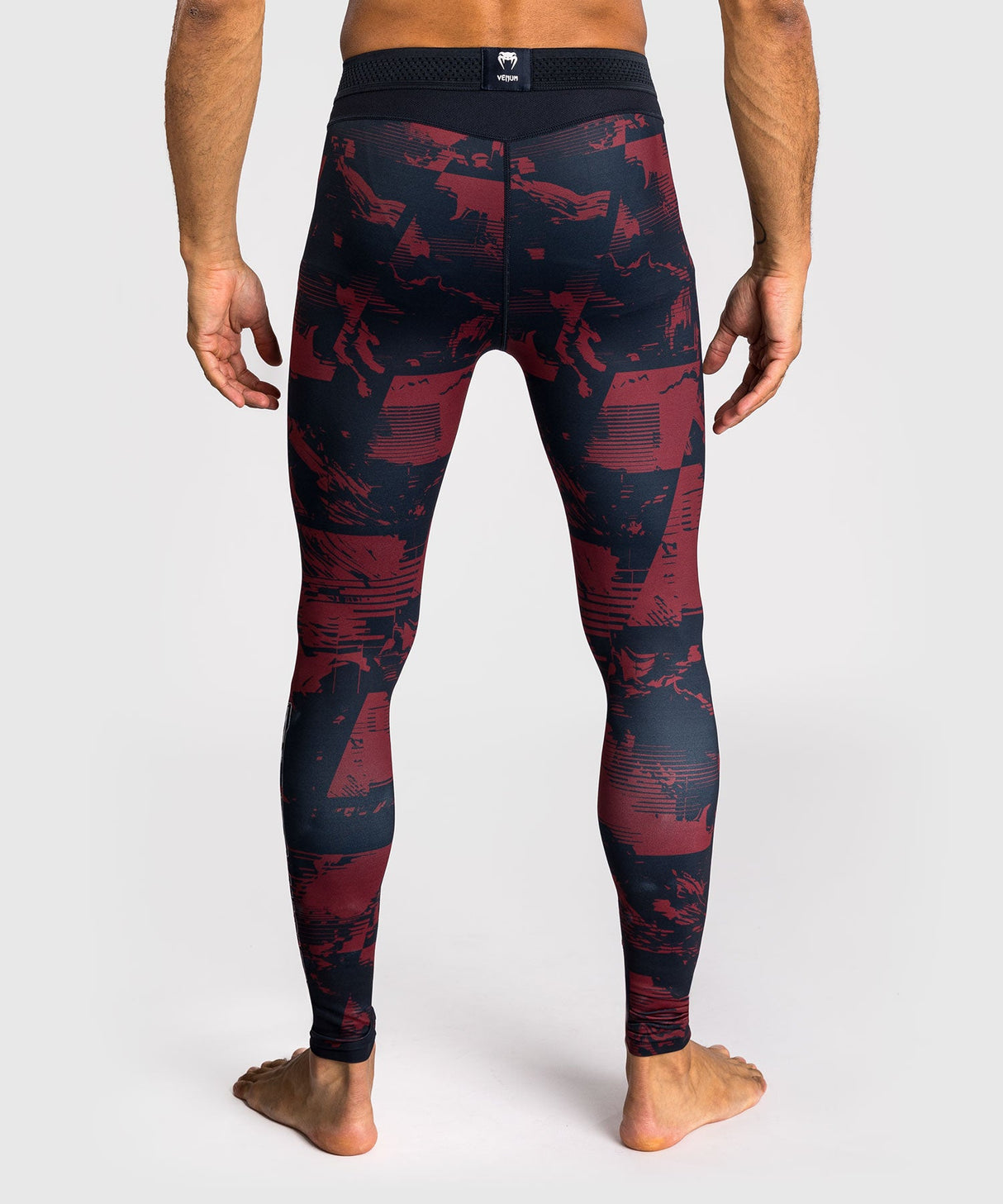 Venum UFC Compressiebroek Zenith - Marineblauw/Bordeauxrood/Zilver