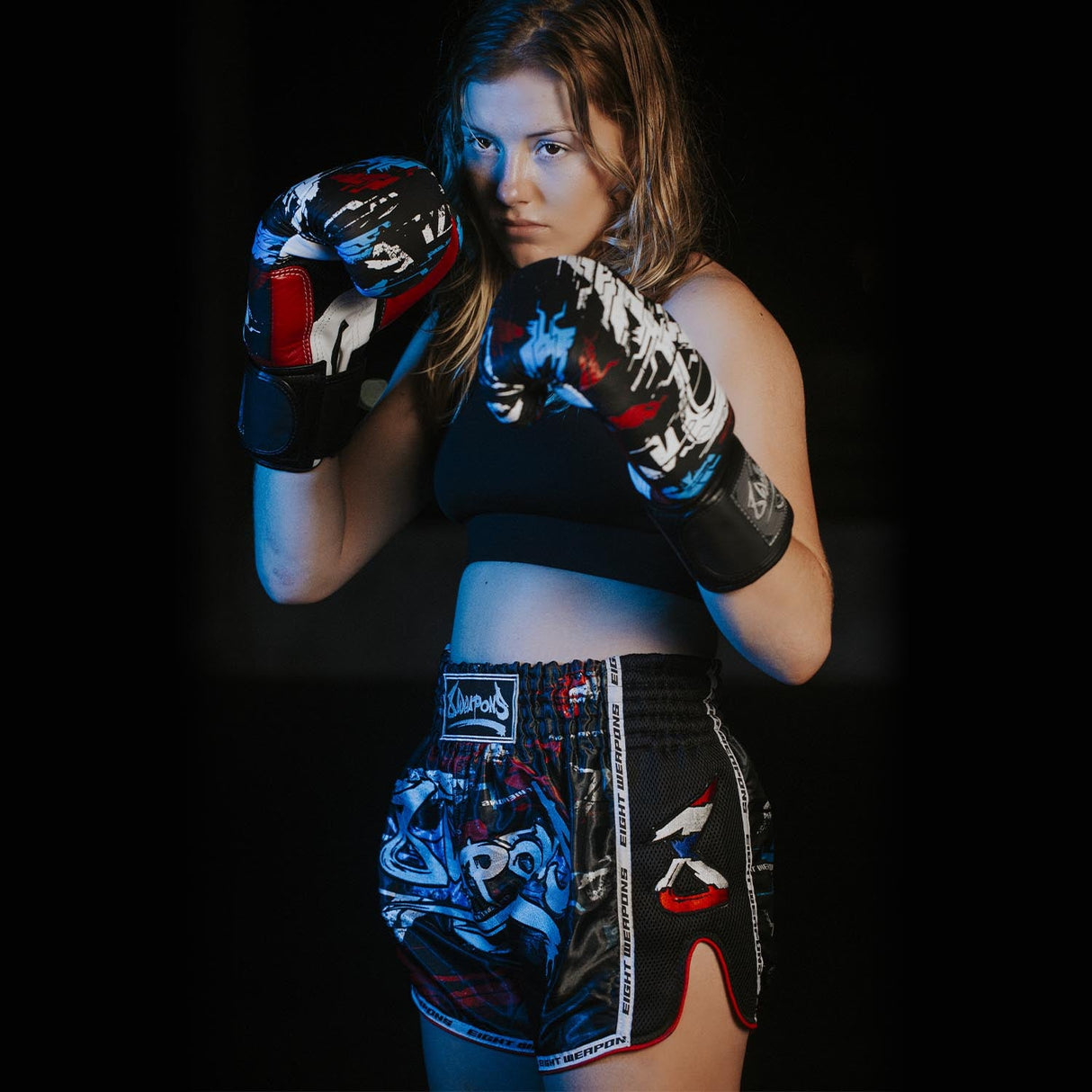 8 WEAPONS Muay Thai Shorts Cut Like A Blade 2.0 - Zwart