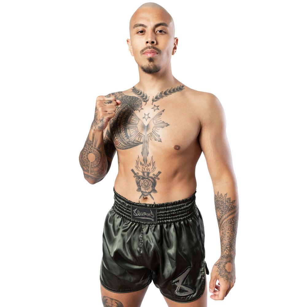 8 WEAPONS Muay Thai shorts Strike - Olijf