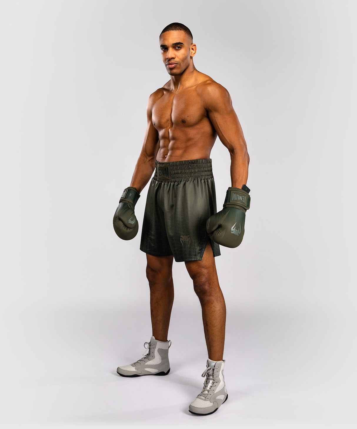 Venum Boksshorts Stealth - Kaki/Donkergroen