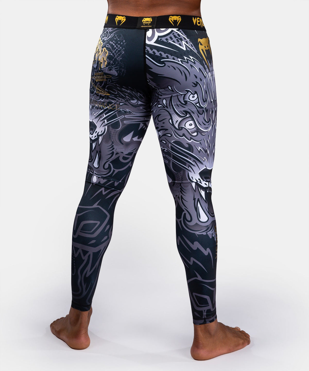 Venum Compressiebroek Wolf Atak - Zwart/Grijs