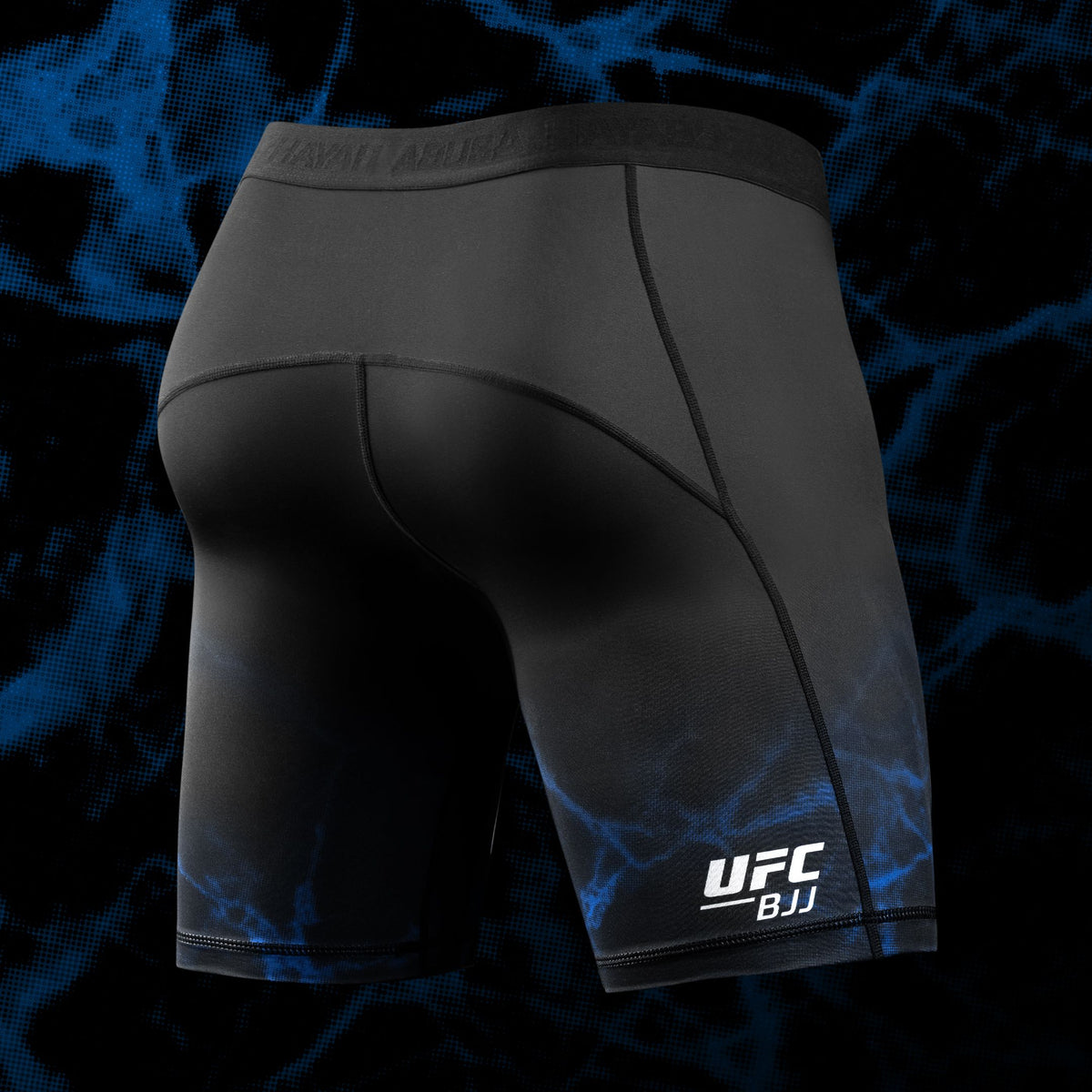 Hayabusa x UFC BJJ Compressie Shorts - Zwart/Blauw