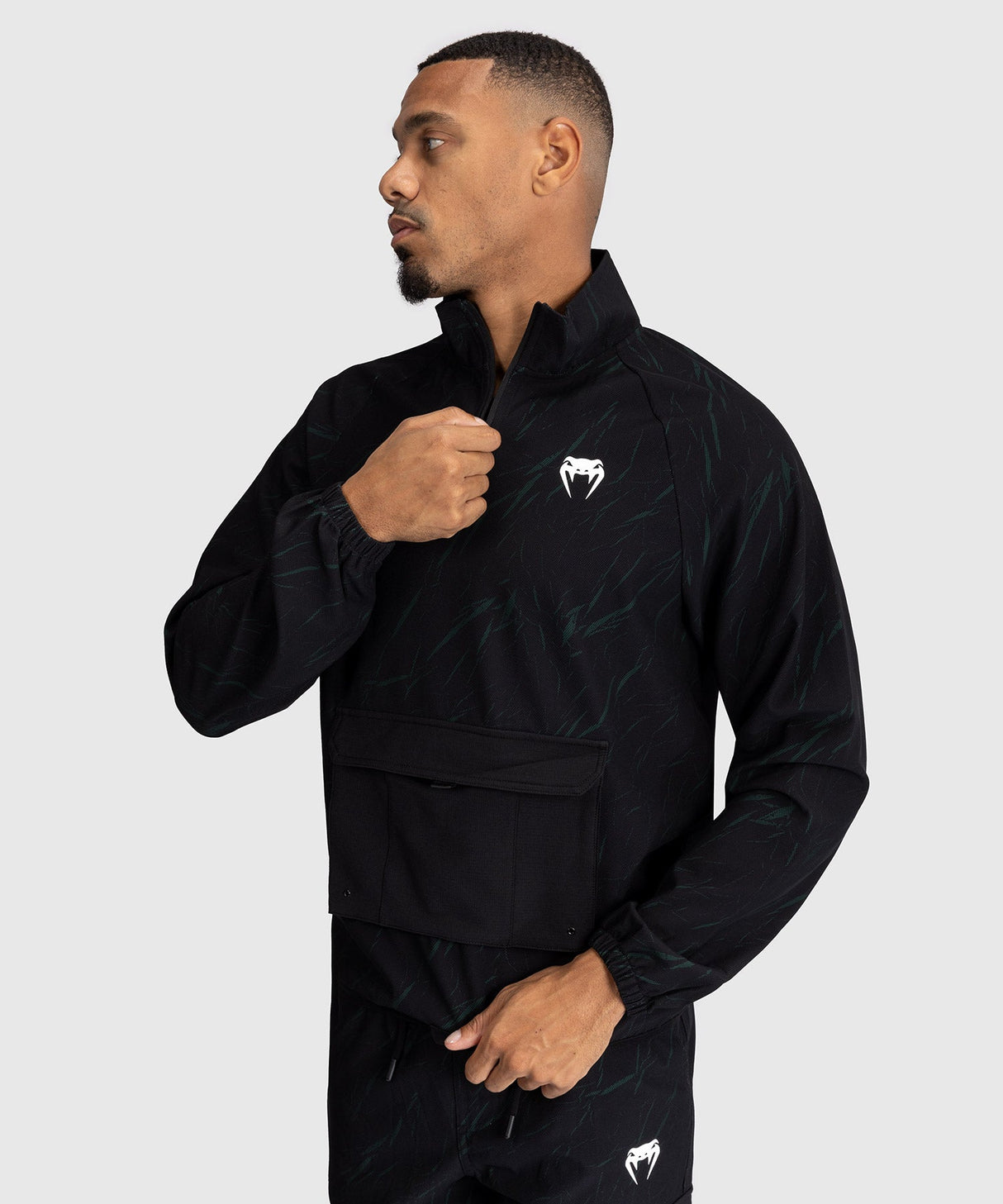 Venum Trainingsjack Trooper - Zwart/Forest Green