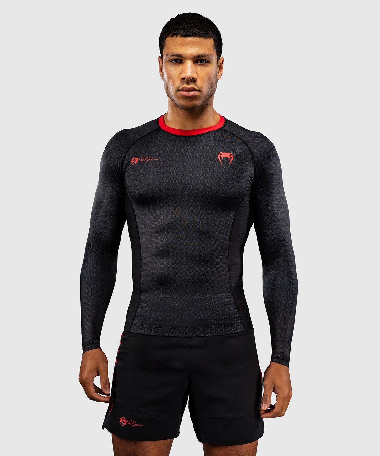 Venum Rashguard x Roger Gracie - Zwart/Rood