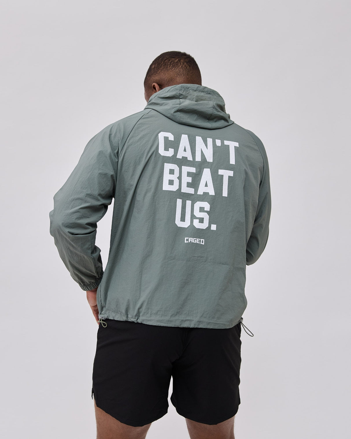 Caged Hooded Ultralight Windbreaker - Mint