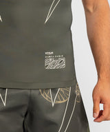 Venum Rashguard Korte Mouwen Serpenti - Kaki Groen