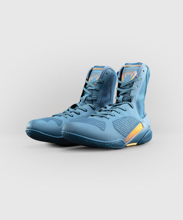 Venum Boksschoenen Elite Neo - Staalblauw/Oranje
