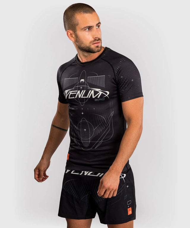 Venum Rashguard Kurzarm Eclipse - Schwarz