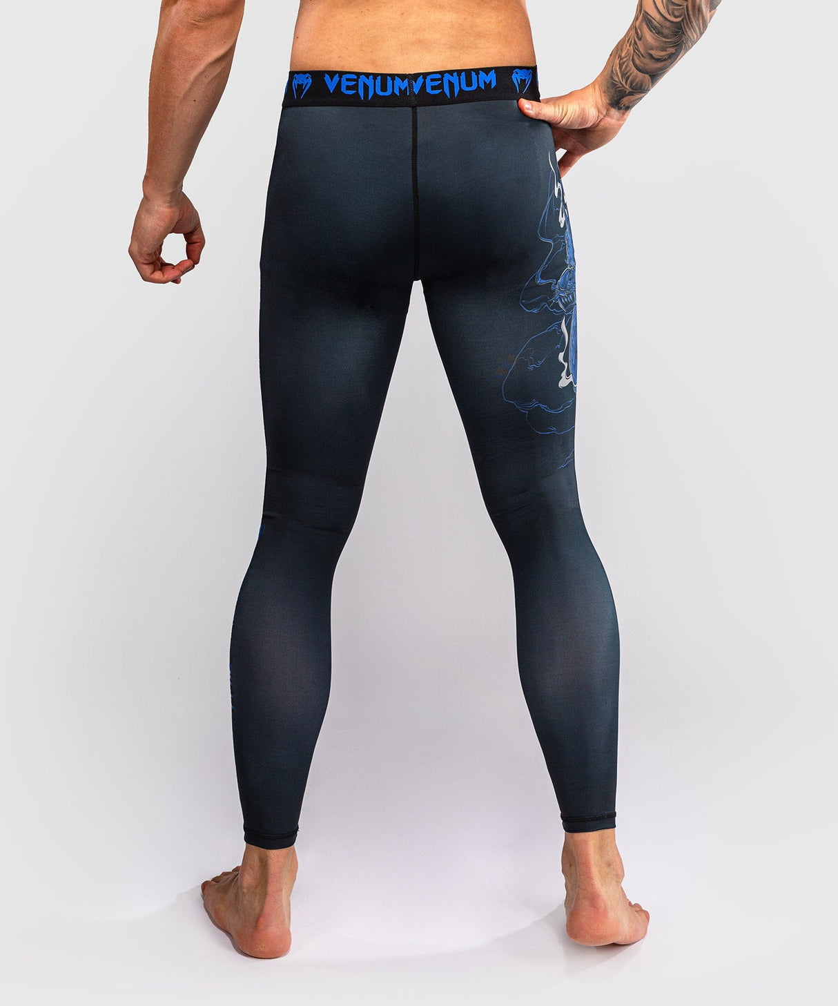 Venum Compressiebroek Thunder Dragon - Zwart/Koningsblauw