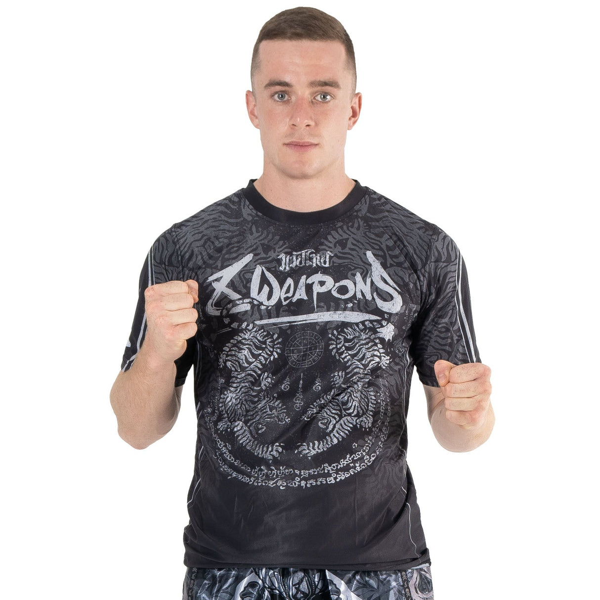 8 WEAPONS T-Shirt Functional - Zwart/Grijs