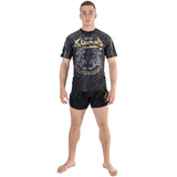 8 WEAPONS Functioneel T-Shirt Tiger Yant - Zwart/Geel