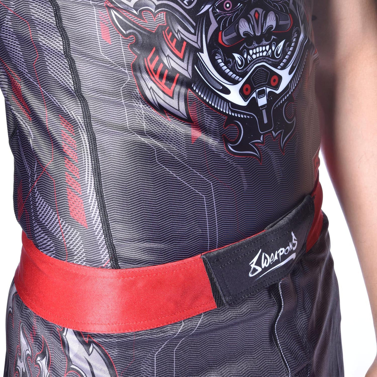 8 WEAPONS MMA Shorts Samurai 2.0 - Zwart/Rood