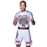 8 WEAPONS MMA Shorts Samurai 2.0 - Wit/Rood