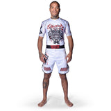 8 WEAPONS MMA Shorts Samurai 2.0 - Wit/Rood