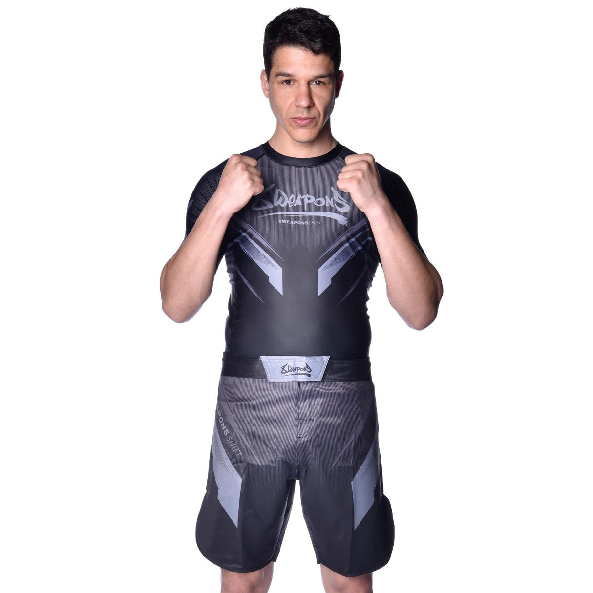 8 WEAPONS MMA Shorts Shift - Zwart