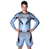 8 WEAPONS MMA Shorts Shift - Ijsgrijs/Oranje