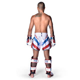 8 WEAPONS Muay Thai Shorts Shift - Wit/Navy/Rood