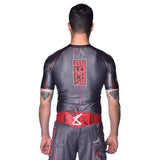 8 WEAPONS Rashguard Samurai 2.0 - Zwart/Rood
