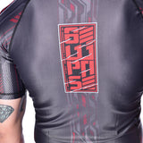 8 WEAPONS Rashguard Samurai 2.0 - Zwart/Rood