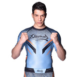 8 WEAPONS Rashguard Shift - Ijsgrijs/Oranje