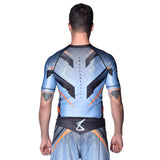 8 WEAPONS Rashguard Shift - Ijsgrijs/Oranje