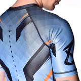 8 WEAPONS Rashguard Shift - Ijsgrijs/Oranje