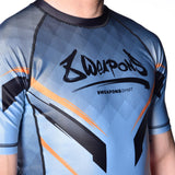 8 WEAPONS Rashguard Shift - Ijsgrijs/Oranje