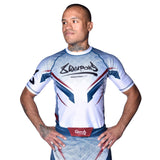 8 WEAPONS Rashguard Shift - Wit/Navy/Rood