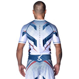 8 WEAPONS Rashguard Shift - Wit/Navy/Rood