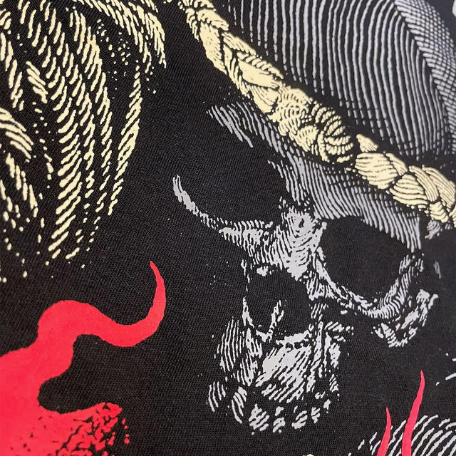 8 WEAPONS T-Shirt Boran Skull - Zwart