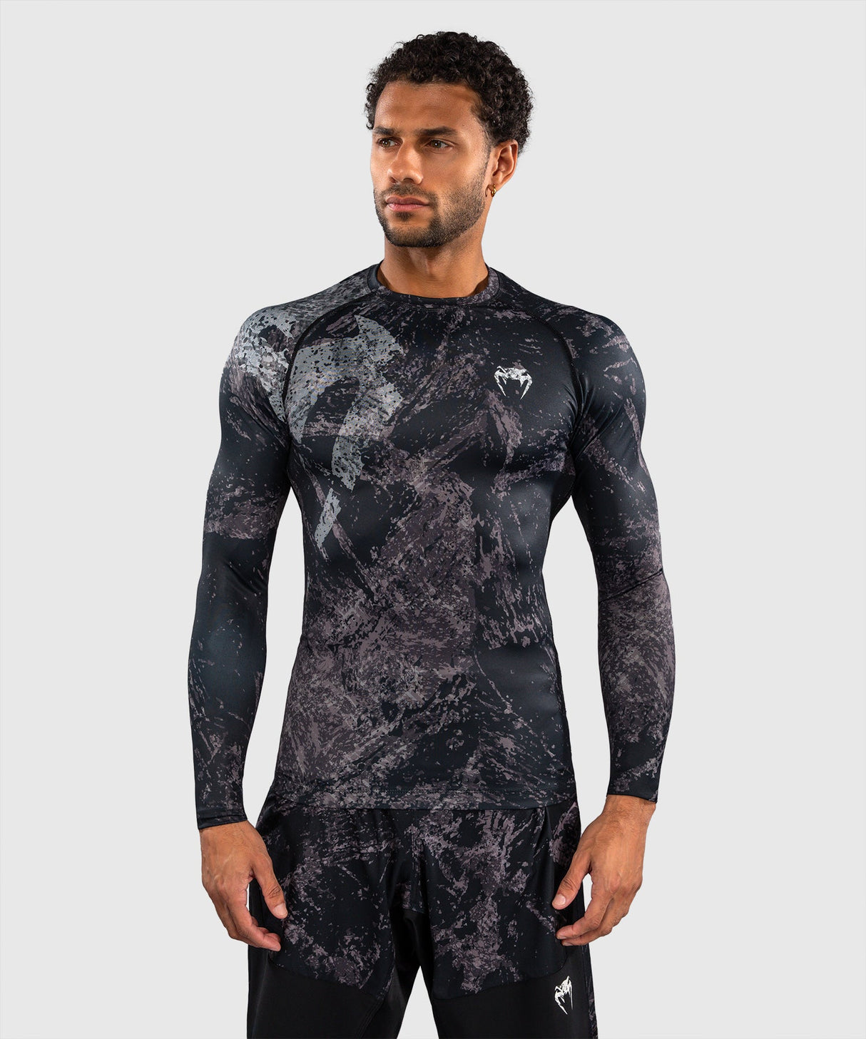 Venum Rashguard Rage & Workout - Zwart/Grijs