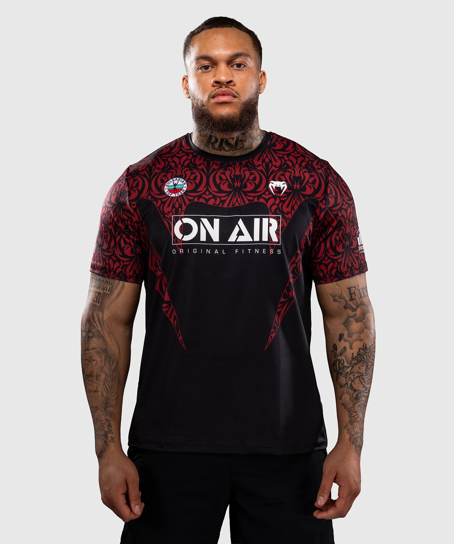 Venum T-Shirt Bulgarian Top Team - Zwart/Rood