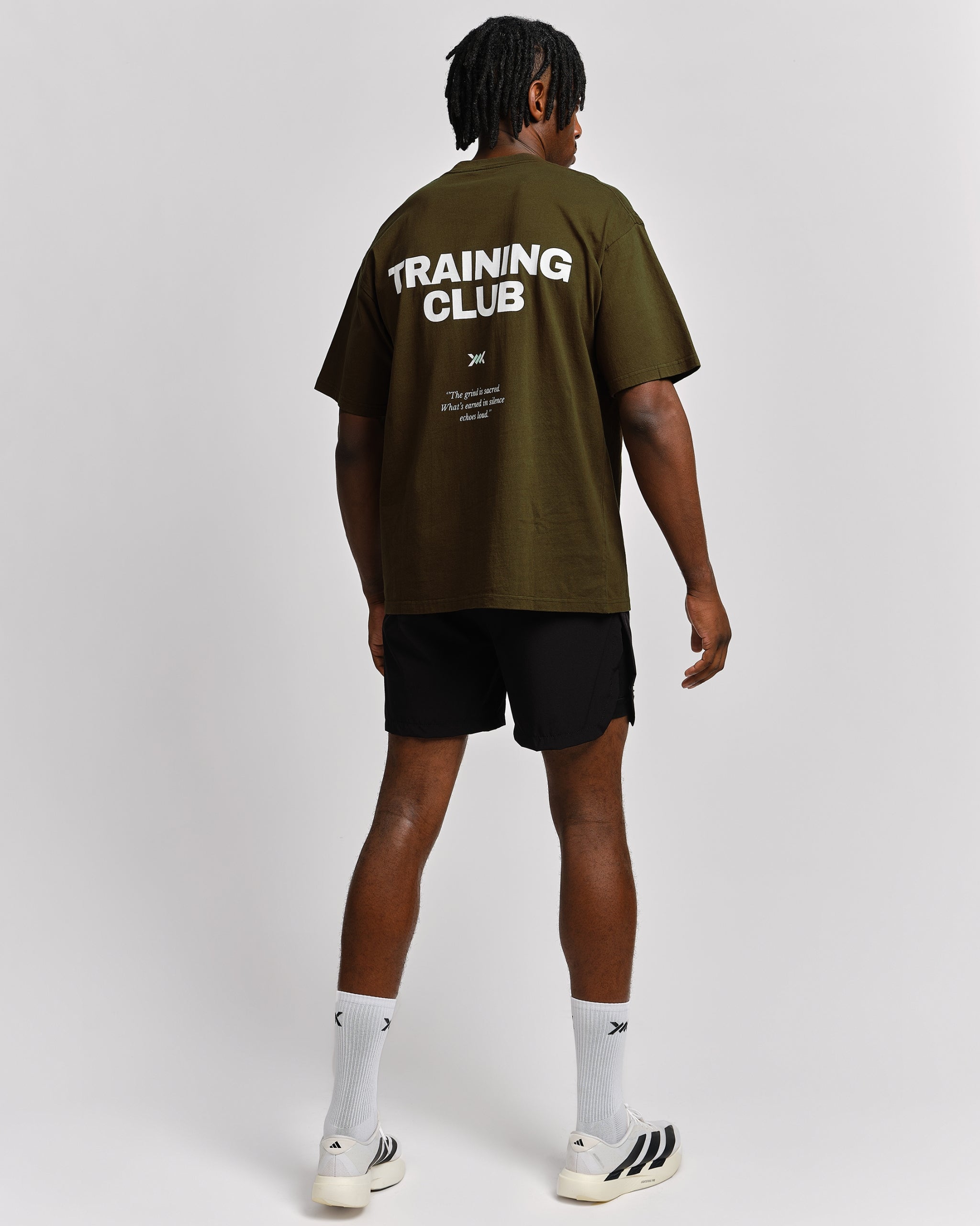 Caged T-Shirt Training Club - Khaki Groen