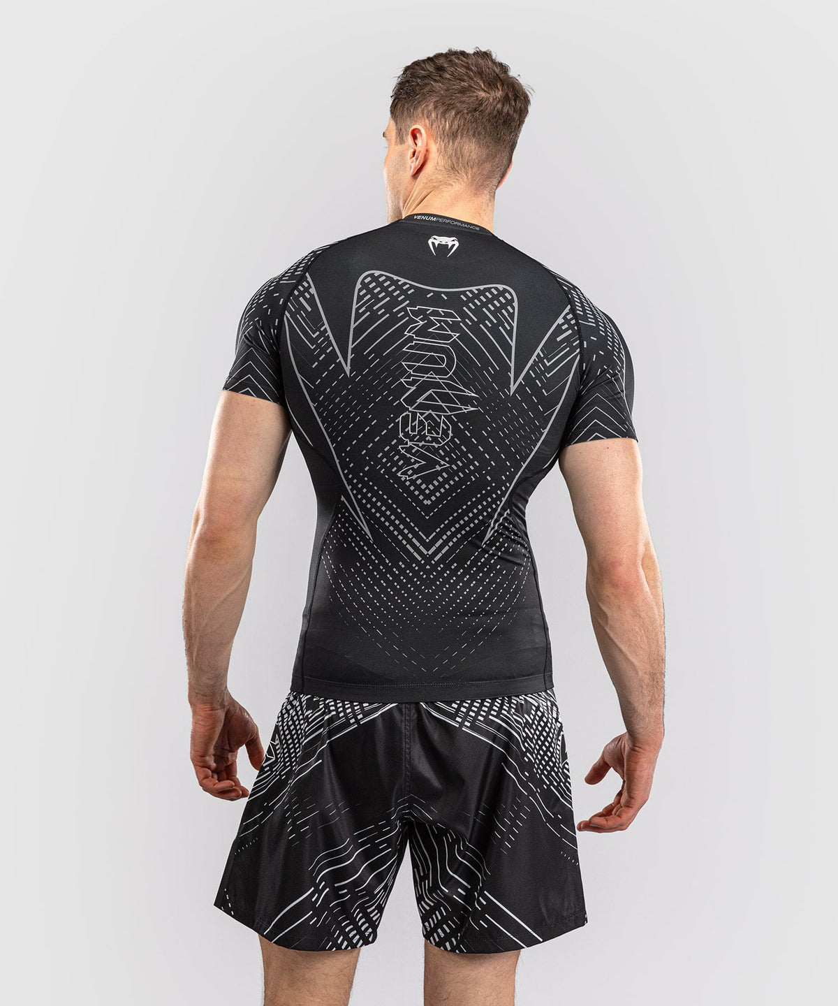 Venum Rashguard Midnight Fury - Zwart/Grijs/Zilver