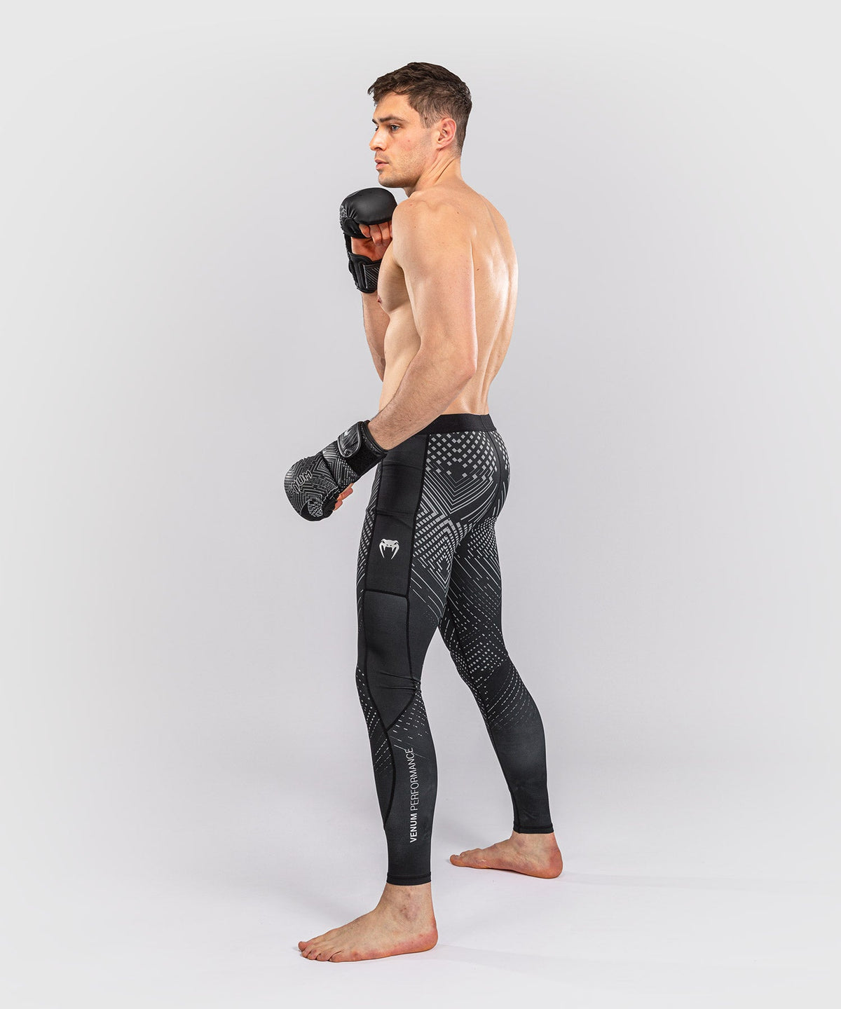 Venum Compressiebroek Midnight Fury - Zwart/Grijs/Zilver
