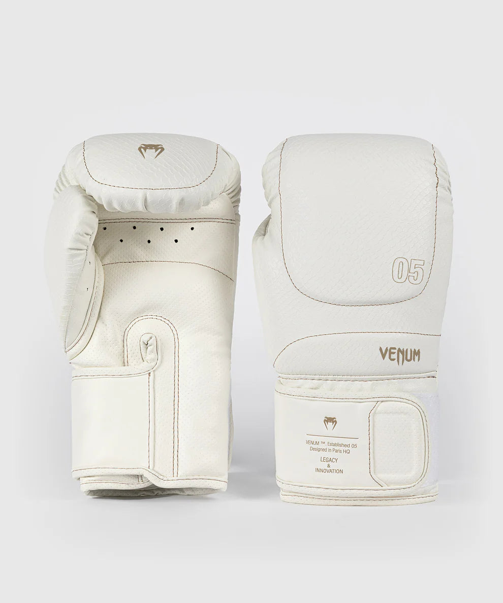 Venum Boxhandschuhe Impact Evo Scales – Elfenbeinweiß