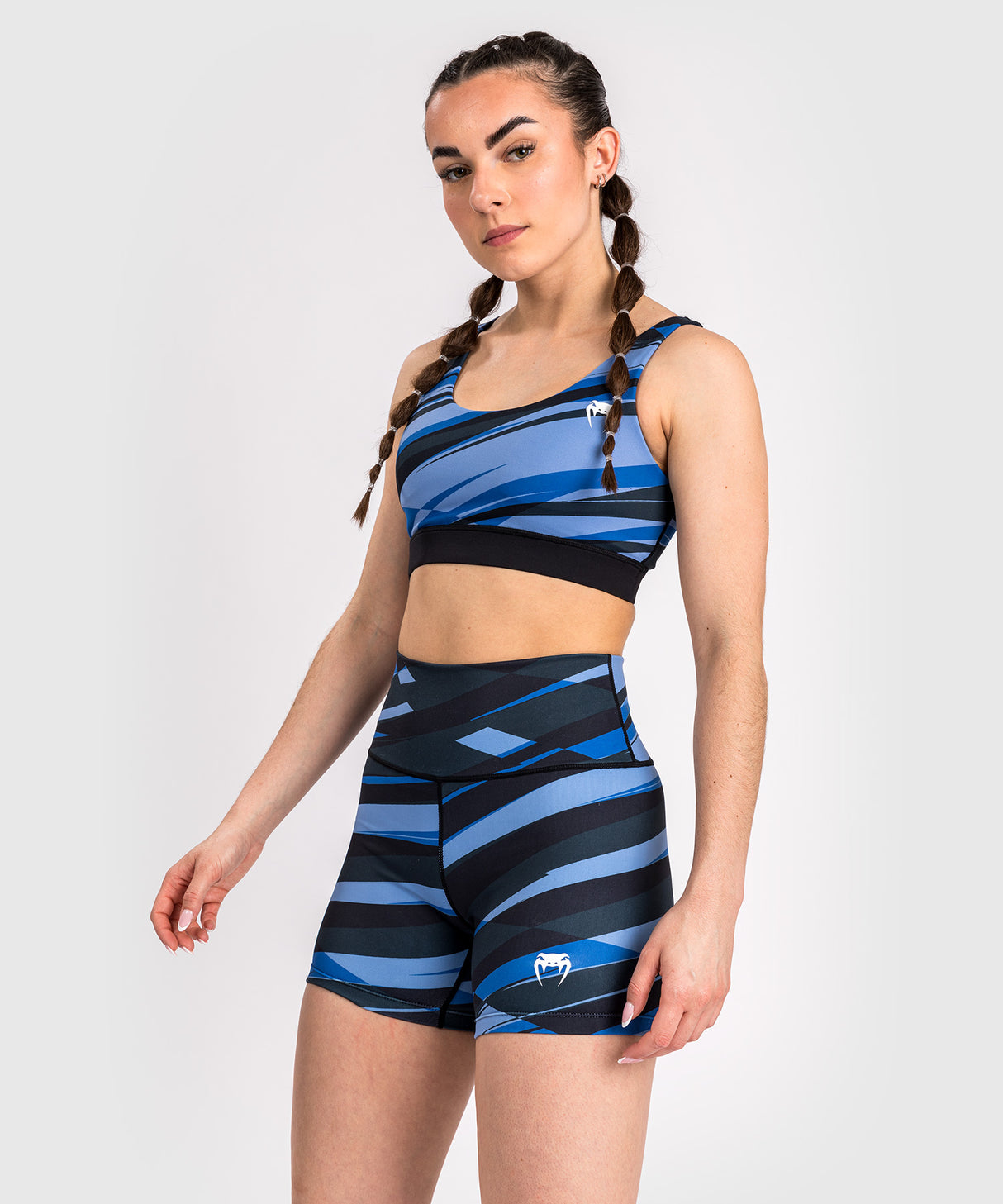 Venum Dames Shorts Abyss - Zwart/Blauw