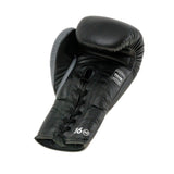 Twins Bokshandschoenen BGLL8 met vetersluiting - Zwart/Grijs