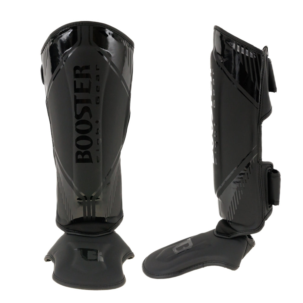 Booster Kickboks Scheenbeschermers Bangkok - Zwart/Zwart