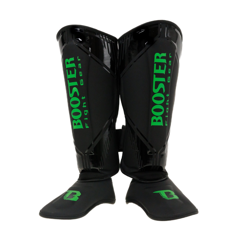 Booster Kickboks Scheenbeschermers Bangkok - Zwart/Groen