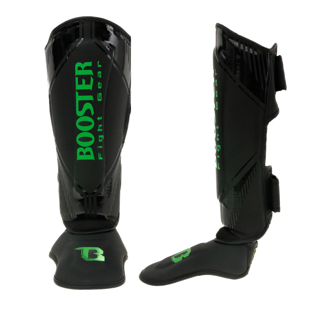 Booster Kickboks Scheenbeschermers Bangkok - Zwart/Groen