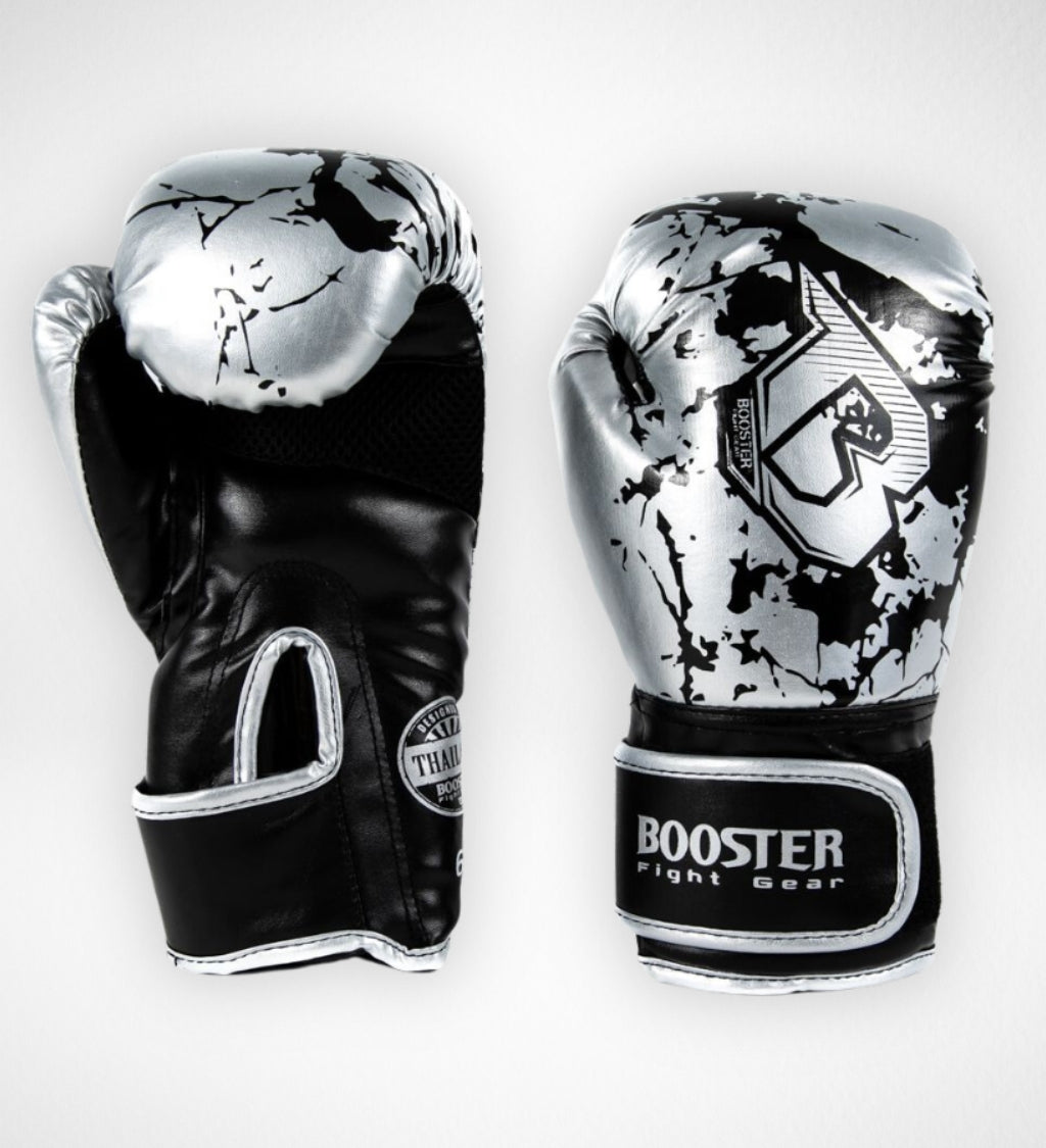 Booster Bokshandschoenen BG Kids Marble - Zilver/Zwart
