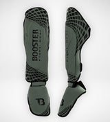 Booster Kickboks Scheenbeschermers BFG Cube - Kaki Groen/Zwart