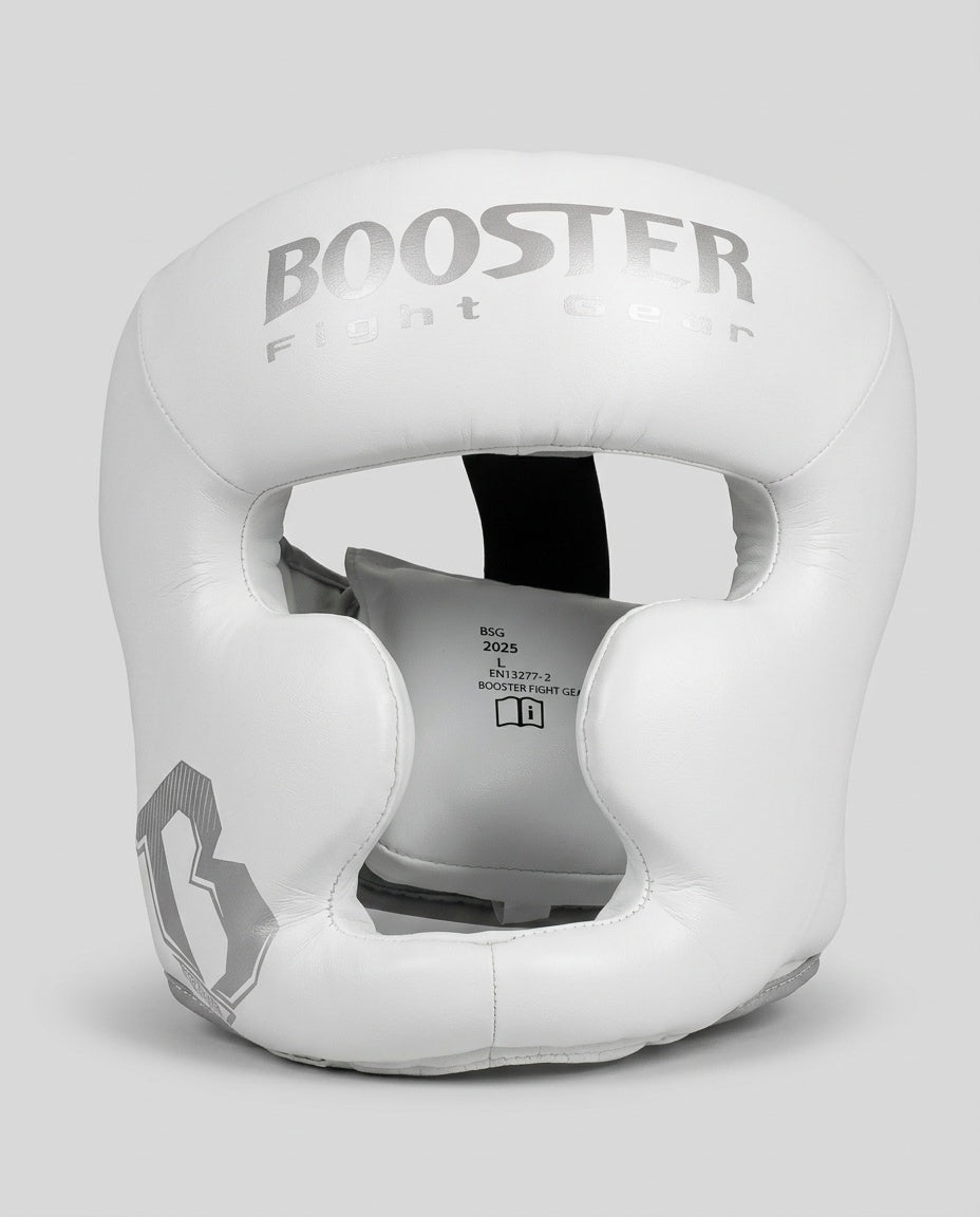Booster Hoofdbeschermer BHG2 - Wit/Zilver