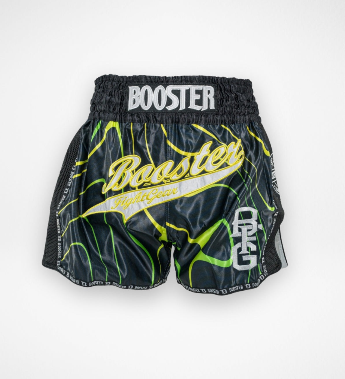 Booster Kickboks Shorts Aurora - Zwart/Geel